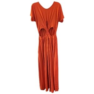 Rebdolls Elegant Cayenne Cut-Out Maxi Dress - Size 2X